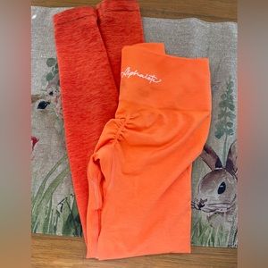 alphalete scrunch leggings sz small